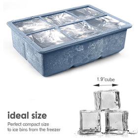 Excnorm BPA-free silicone ice cube tray for safe food contact and freezing.