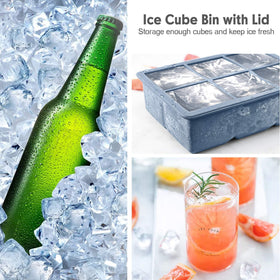 Excnorm 1.9-inch ice cubes ideal for cocktails and whiskey chilling.