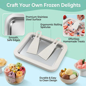 EXFOIL manual operation shows no electricity needed for desserts.