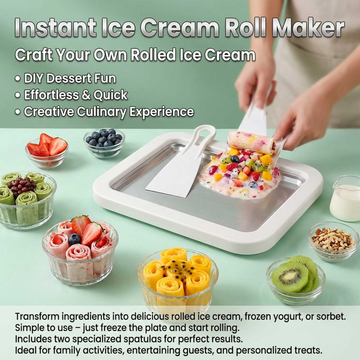 EXFOIL kit enables multiple servings per session with two scrapers.