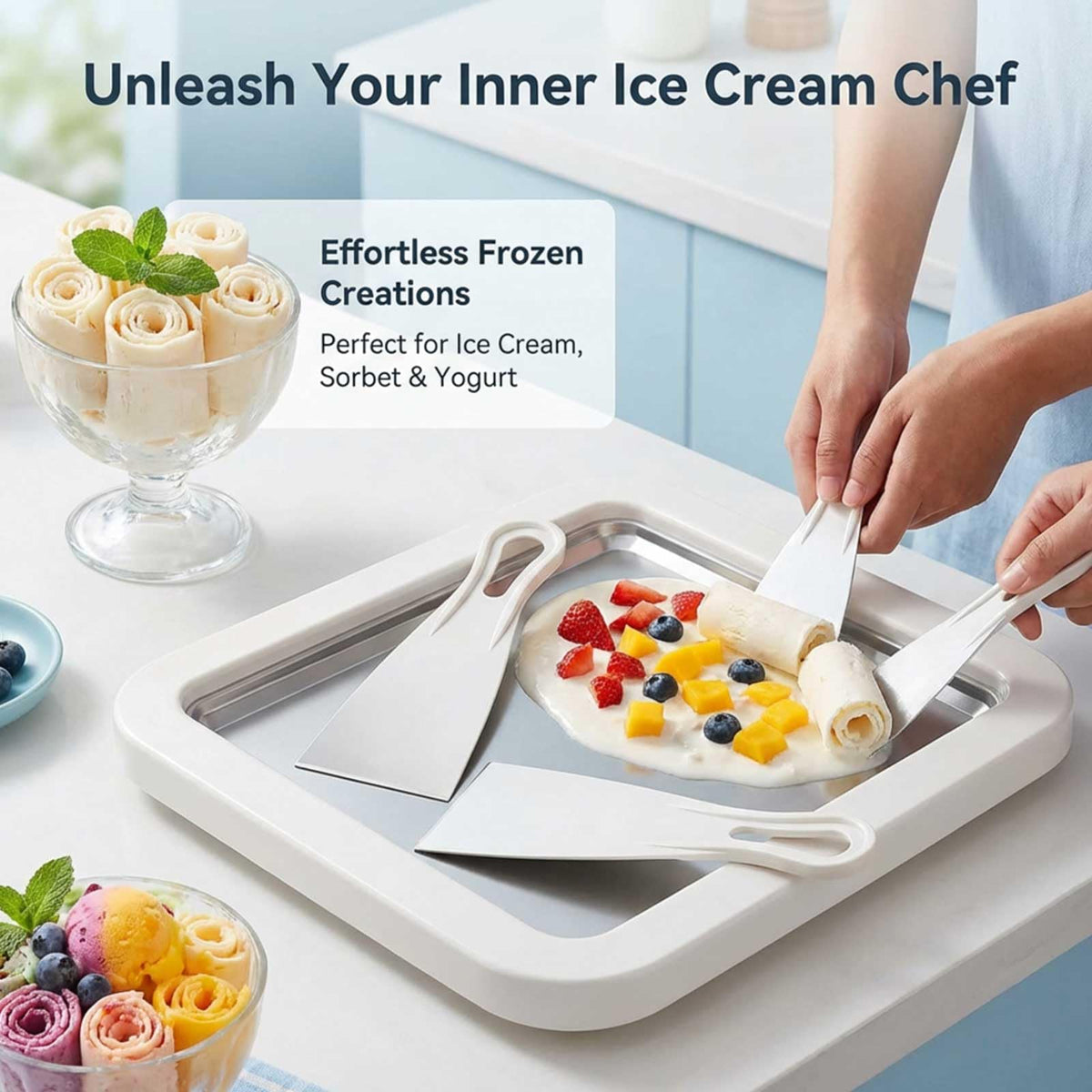 EXFOIL stainless steel freezing plate close-up highlights durable surface.