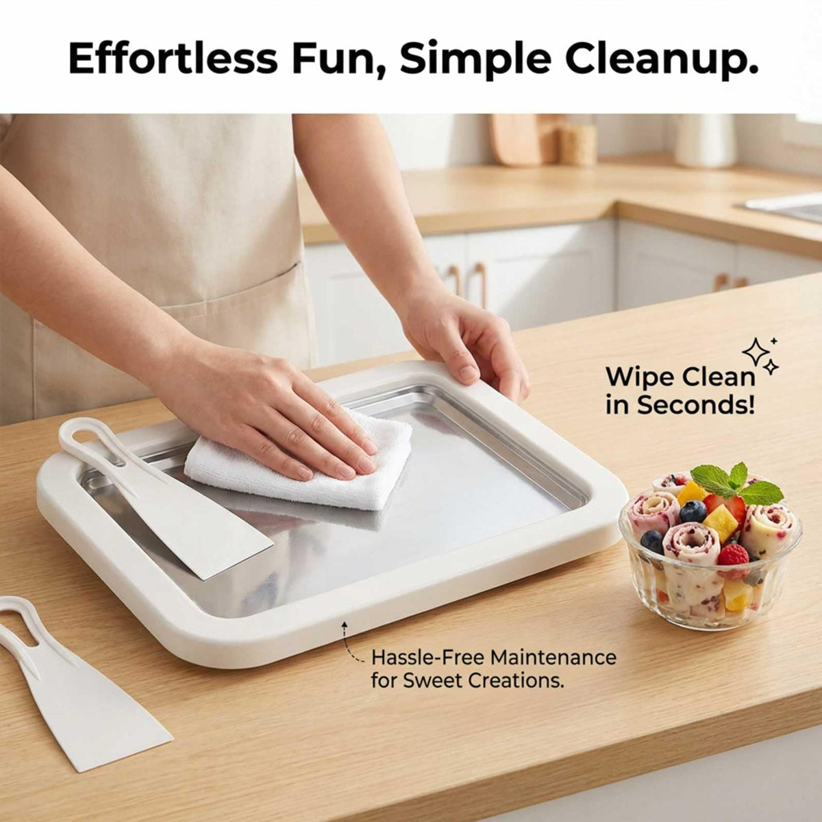 EXFOIL tray demonstrates 9x7 inch size for multiple servings.