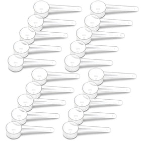 Existing Beauty 20-piece measuring spoons set in clear plastic for precise 5 ml portions.