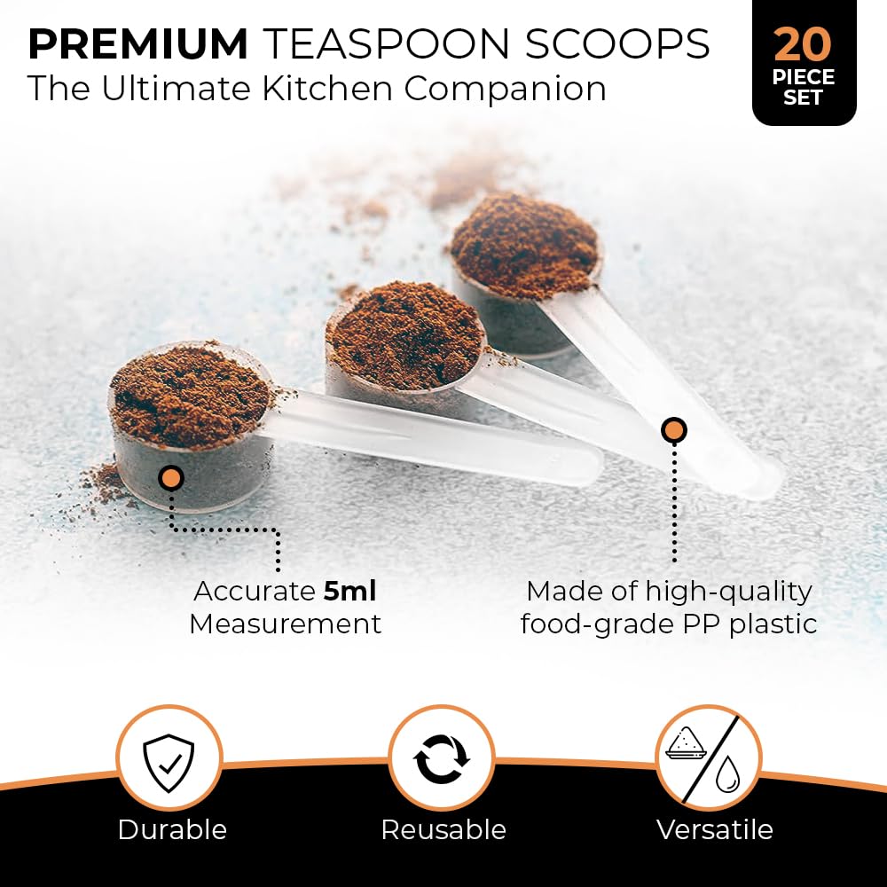 Existing Beauty short-handle scoops for easy one-handed scooping.