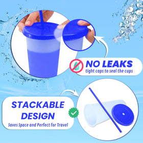 EXITOGLOBAL BPA-free durable plastic tumbler with spill-proof lid.