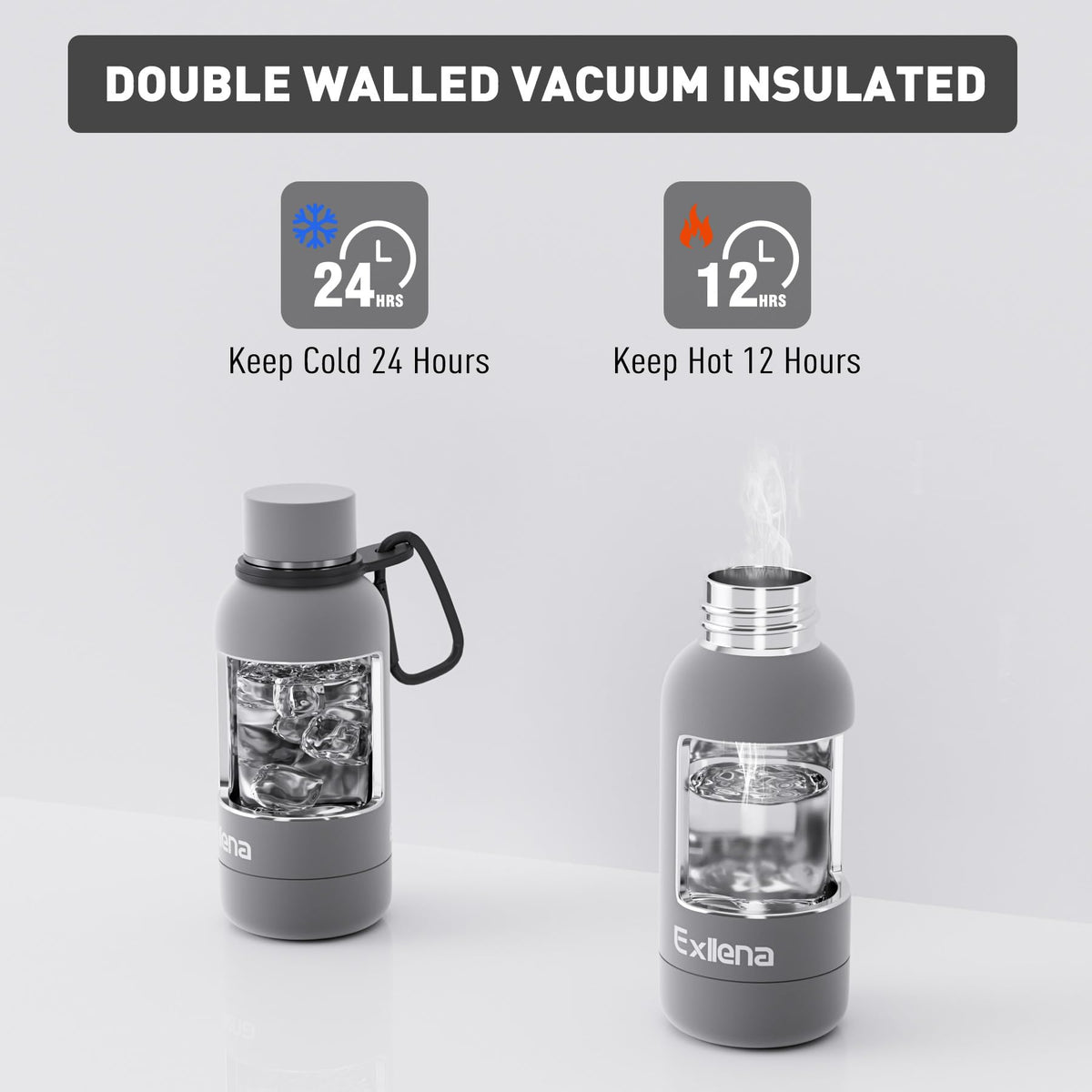 Exllena 100% leakproof bottle prevents spills in bags
