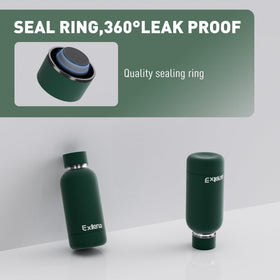 Exllena bottle with double-wall insulation keeps drinks cold longer.