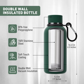 Exllena leakproof cap prevents spills in bags and backpacks.