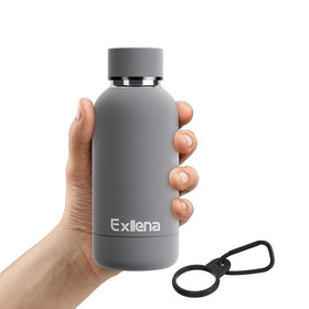 Exllena 12oz water bottle with clip for hands-free on-the-go hydration