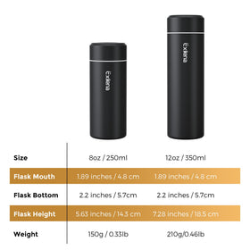 Exllena bottle keeps cold drinks for up to 12 hours.