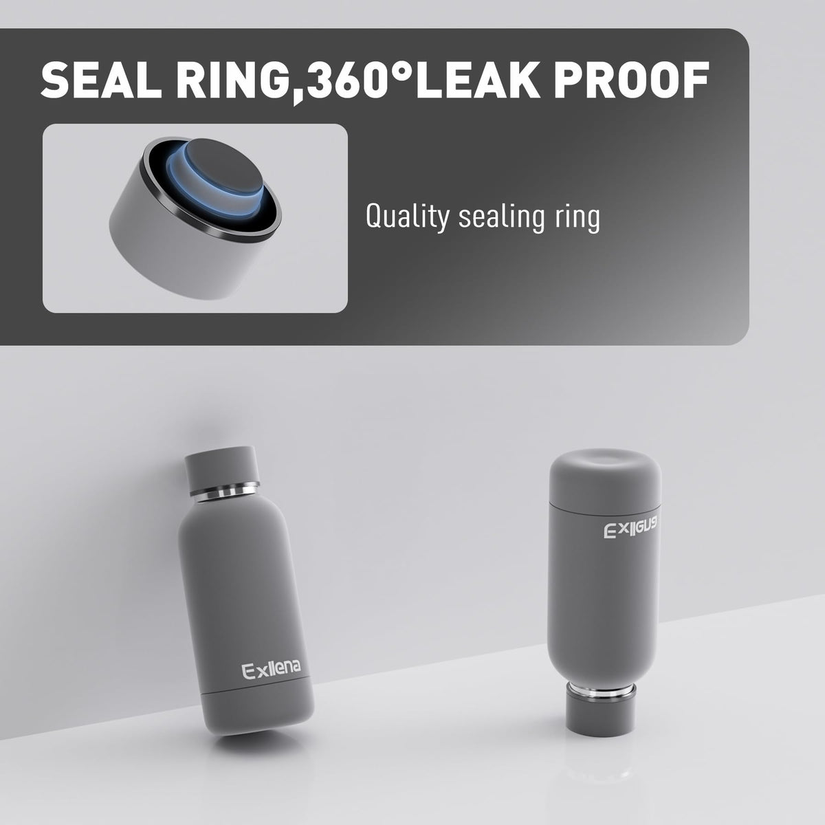 Exllena double-wall insulation keeps drinks cold longer during outings