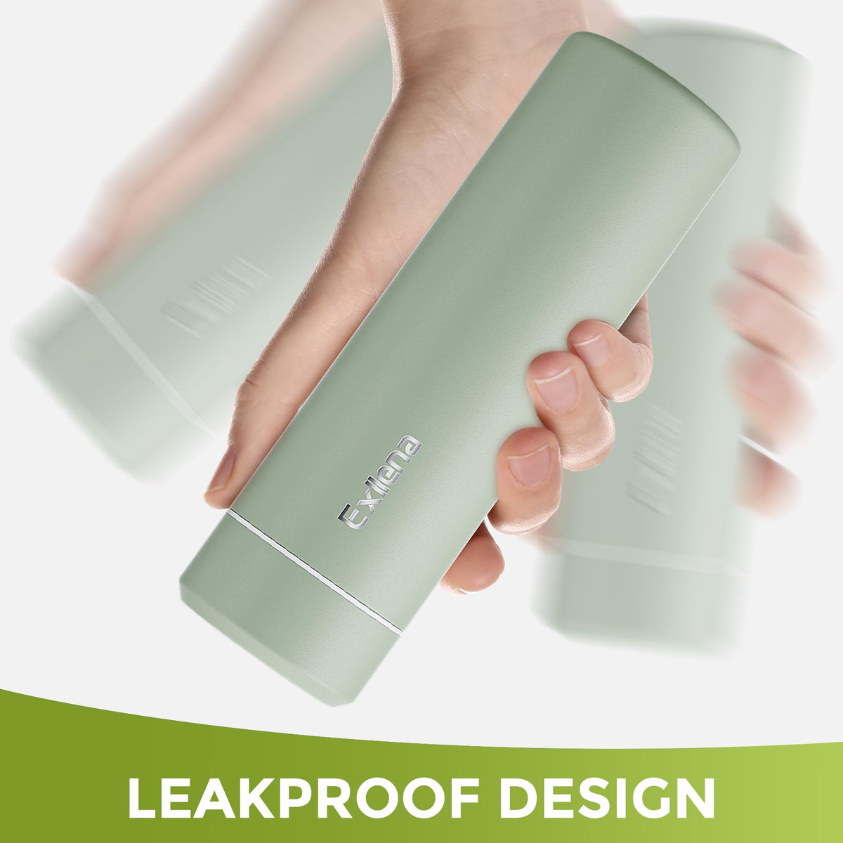 Dual-layer vacuum insulation keeps drinks hot or cold.