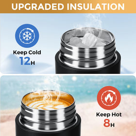 Exllena bottle keeps hot beverages for up to 12 hours.
