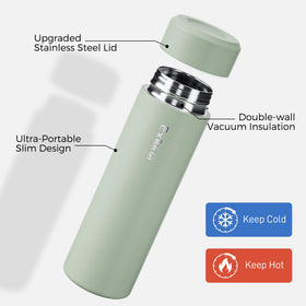Exllena bottle shows leak-proof sealing ring for secure transport.