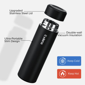 Exllena bottle features leakproof sealing ring to guard against spills.