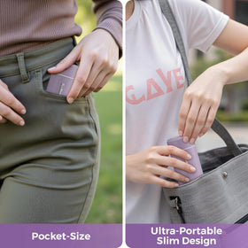 Exllena bottle side-view, slim silhouette and comfortable grip