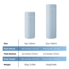 Slim Exllena bottle fits in purses for on-the-go hydration.