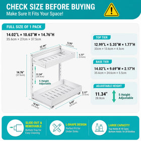 Exovyn slide-out drawer provides easy access to back-of-cabinet items.