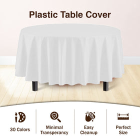 Exquisite tablecloth shown with party decor to illustrate versatility