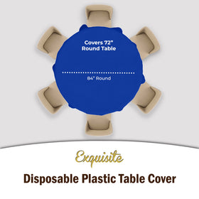 Disposal-ready Exquisite waterproof tablecloth shown on a table.