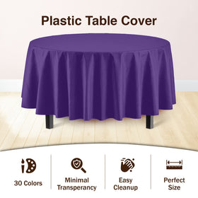 Exquisite heavy-duty plastic tablecloth close-up shows high opacity for better concealment.