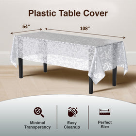 Exquisite Lace Table Cloth rectangle floral pattern close-up enhances upscale decor.