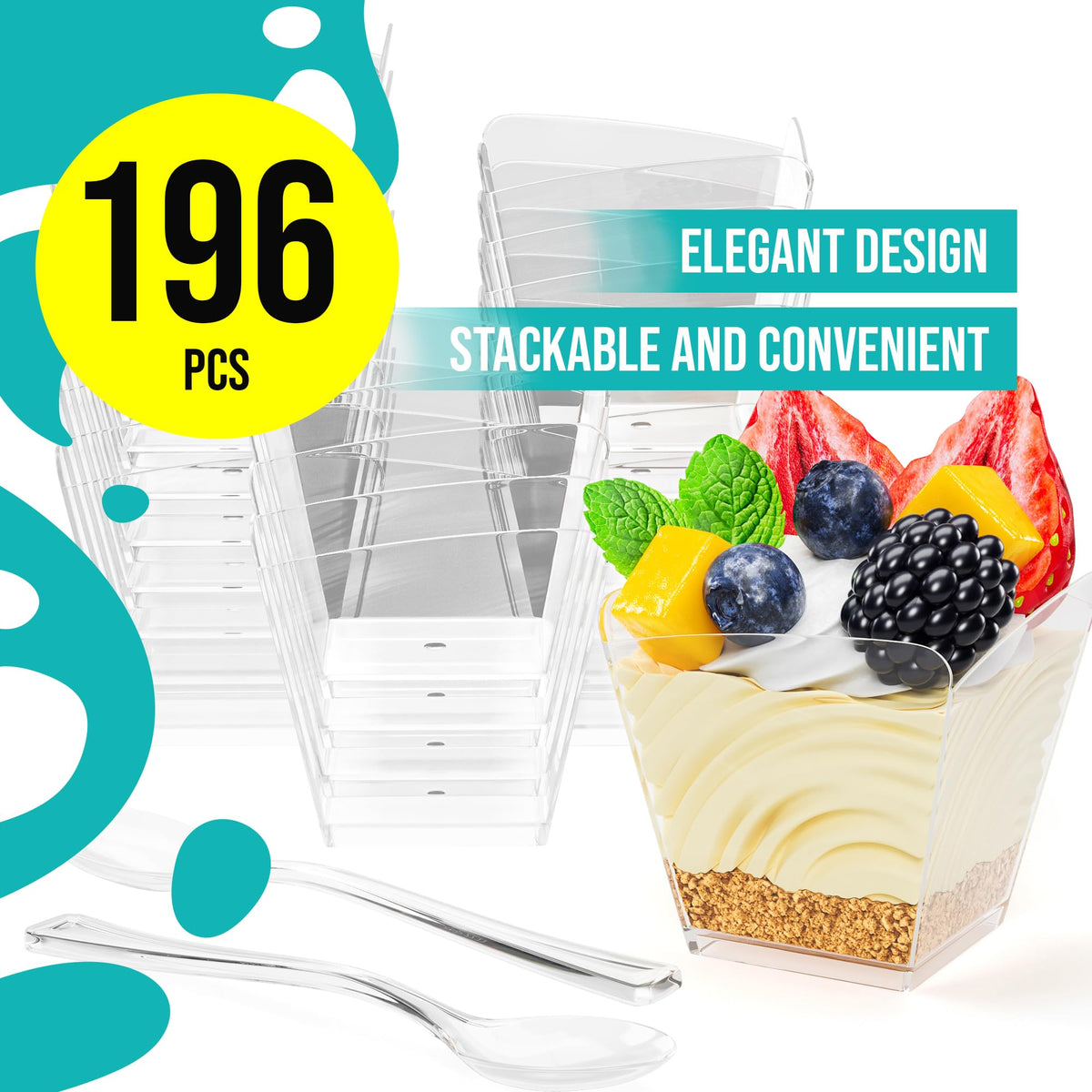 Exquisite party cups suitable for weddings, birthdays, and holiday gatherings