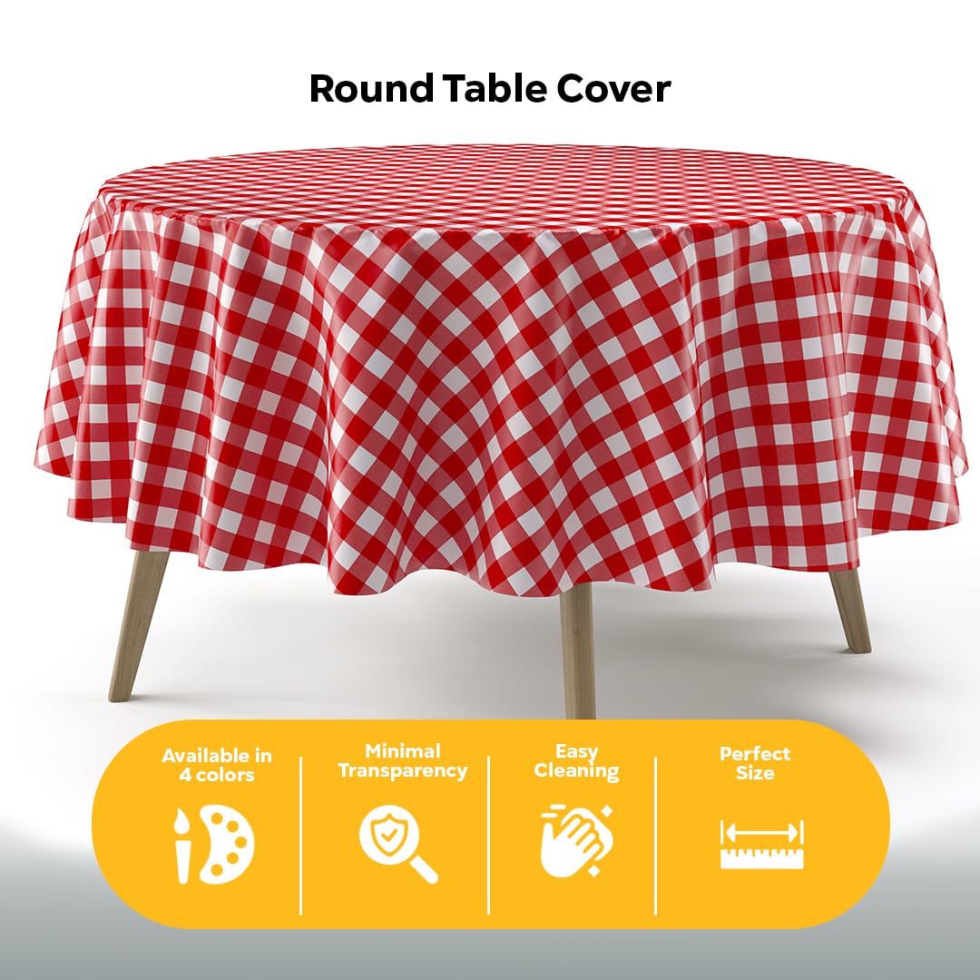 Exquisite disposable table cover simplifies cleanup after events.