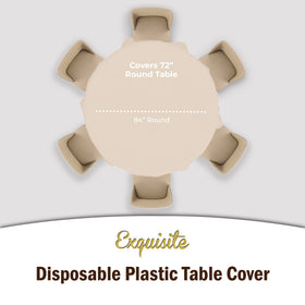Waterproof, spill-proof tablecloth for quick cleanup.