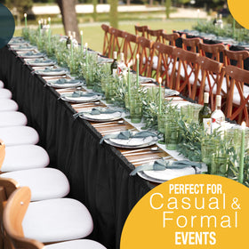 Exquisite compatibility with rectangle, round, and square tables for versatile use