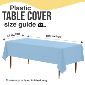 Exquisite tablecloth makes cleanup easy after parties and gatherings.
