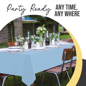 Exquisite rectangle tablecloth suitable for banquets and outdoor events.