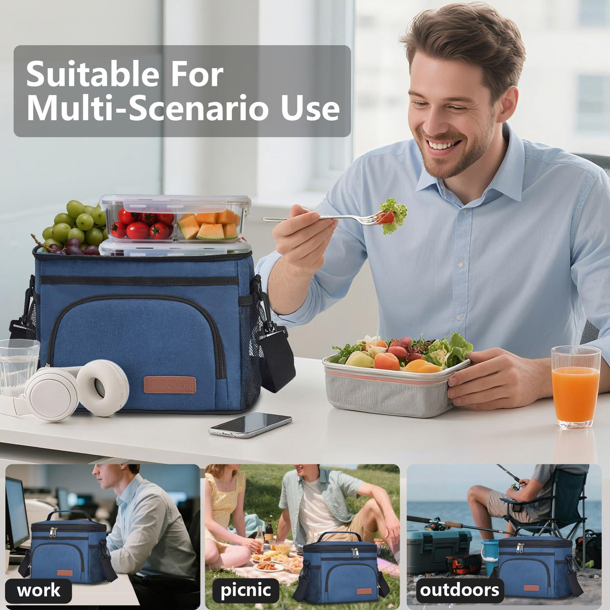 ExtraCharm lunch bag leakproof seam demonstrates reliable spill prevention.