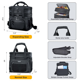 ExtraCharm lunch box with adjustable strap for comfortable carrying.