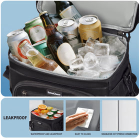 ExtraCharm lunch box featuring side pockets for water bottles and essentials.