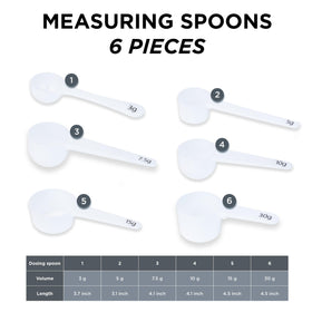 Extrakt Manufaktur Hamburg 5g spoon labeled for supplements and medicine dosing.