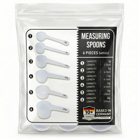 Extrakt Manufaktur Hamburg measuring spoons collection for precise portioning in baking and cooking.