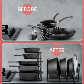 Extreme Matters bottom shelf with extra clearance for bulky cookware