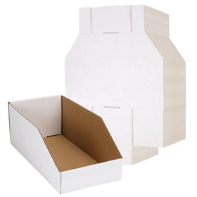 EXYGLO 35-pack storage bins neatly on a shelf for pantry organization.