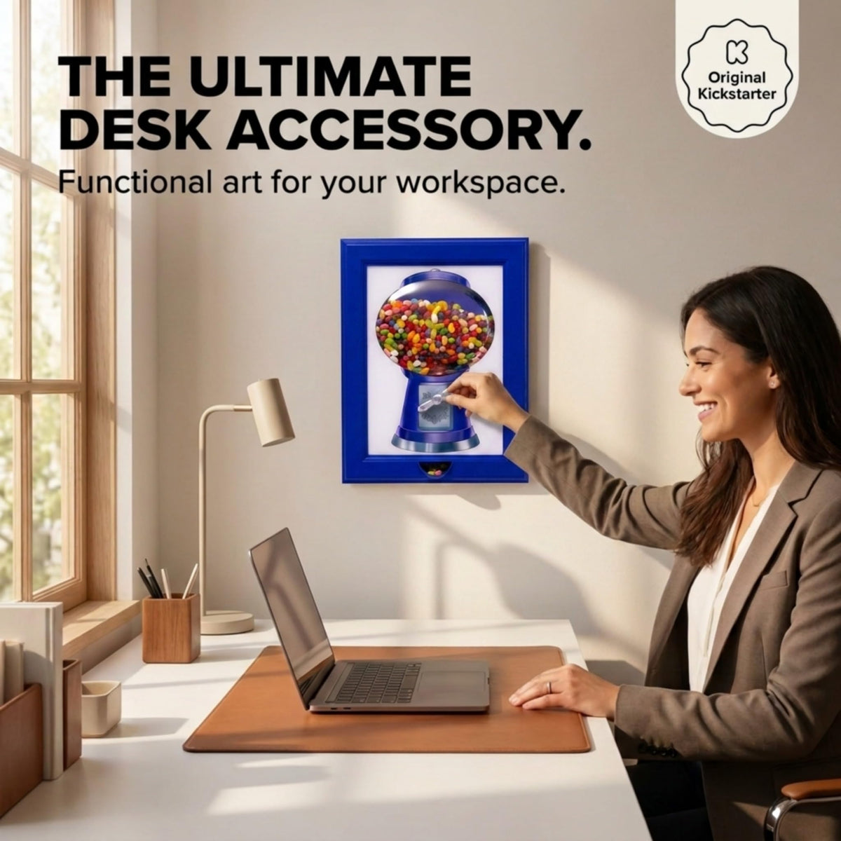 Eye Candy Frame easy-fill back hole simplifies loading snacks.
