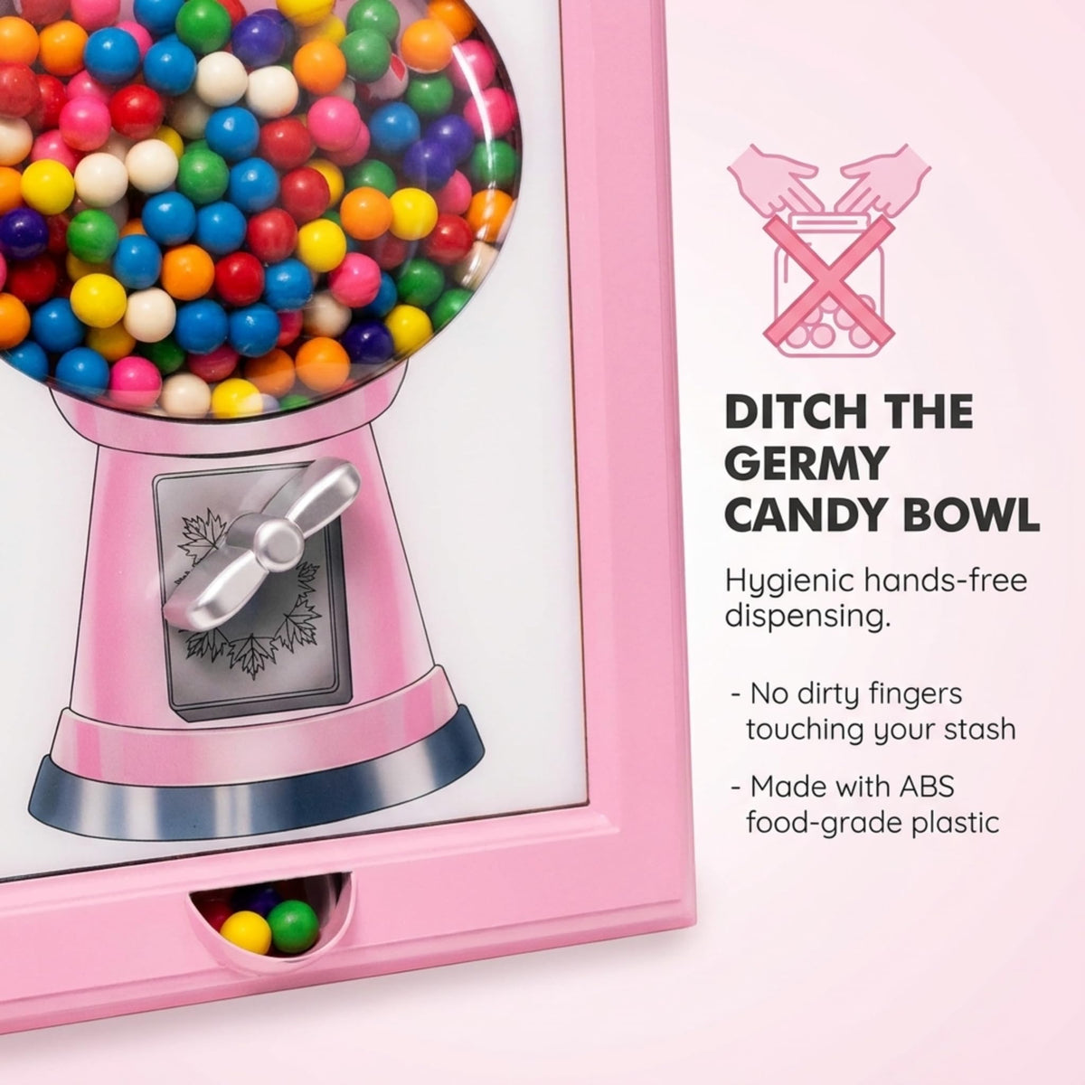 Eye Candy Frame back-fill hole enables quick, clean refills.