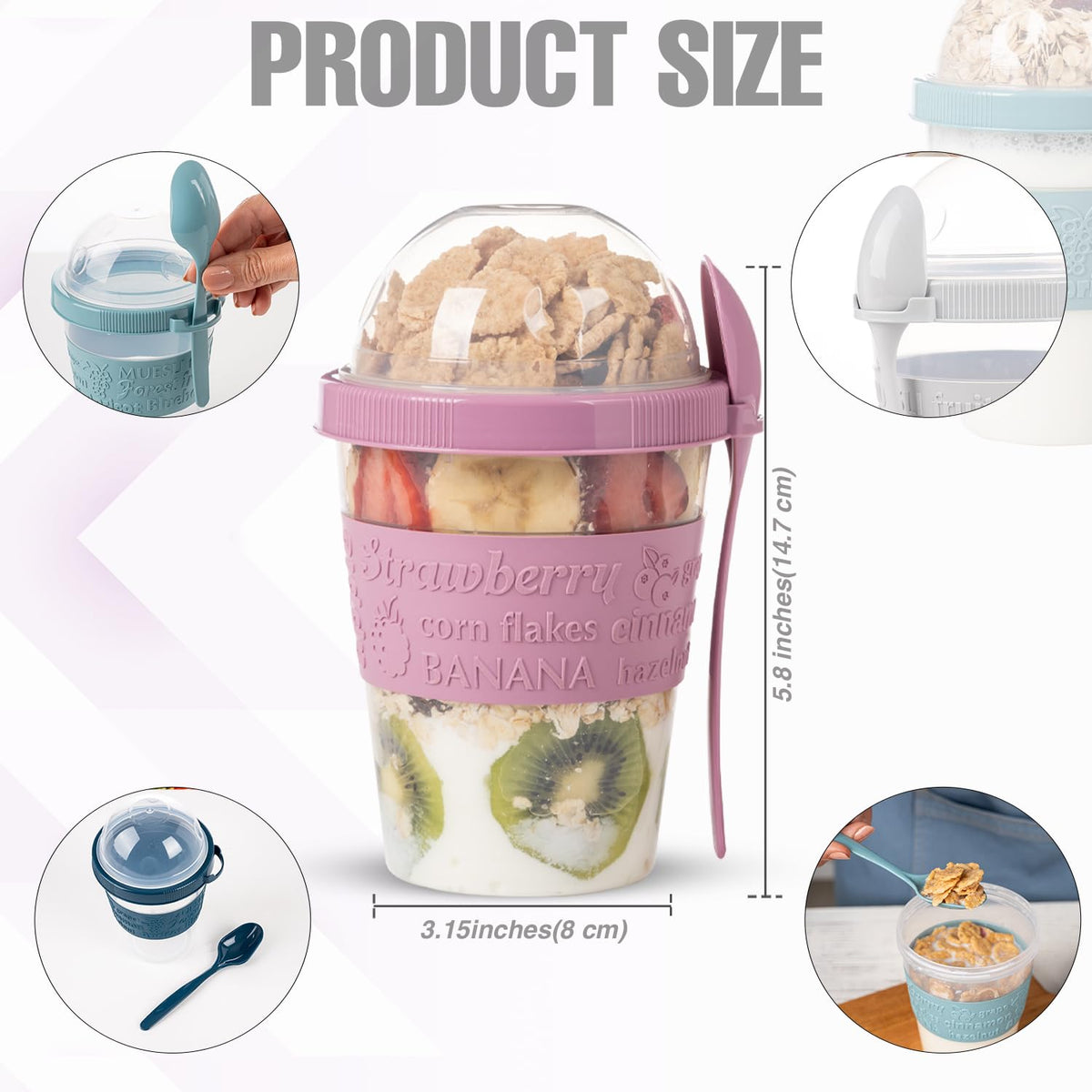 EYNEL clear cups with stylish design and transparent walls.