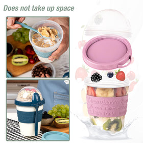 EYNEL take-and-go cups fit neatly in a lunchbox.