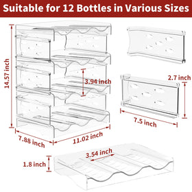 EZ COZY wine bottle storage with angled shelves prevents slipping