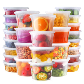 Ezalia deli containers 16oz pint clear ideal for portion-controlled meals.