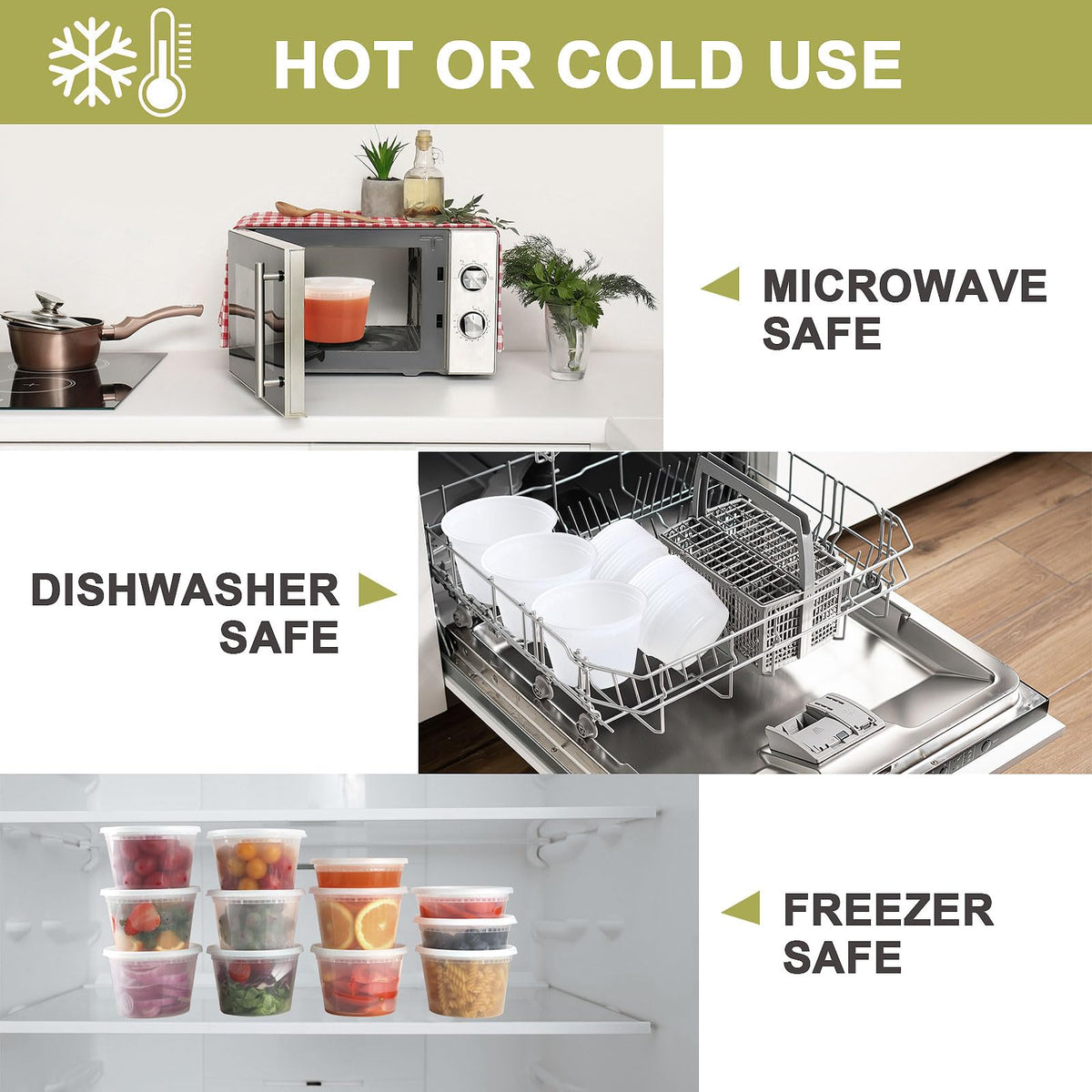 Ezalia microwave-safe containers heat meals quickly and evenly.