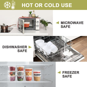 Ezalia microwave-safe containers heat meals quickly and evenly.