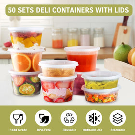 Ezalia lids leakproof design keeps takeout secure and spill-free.
