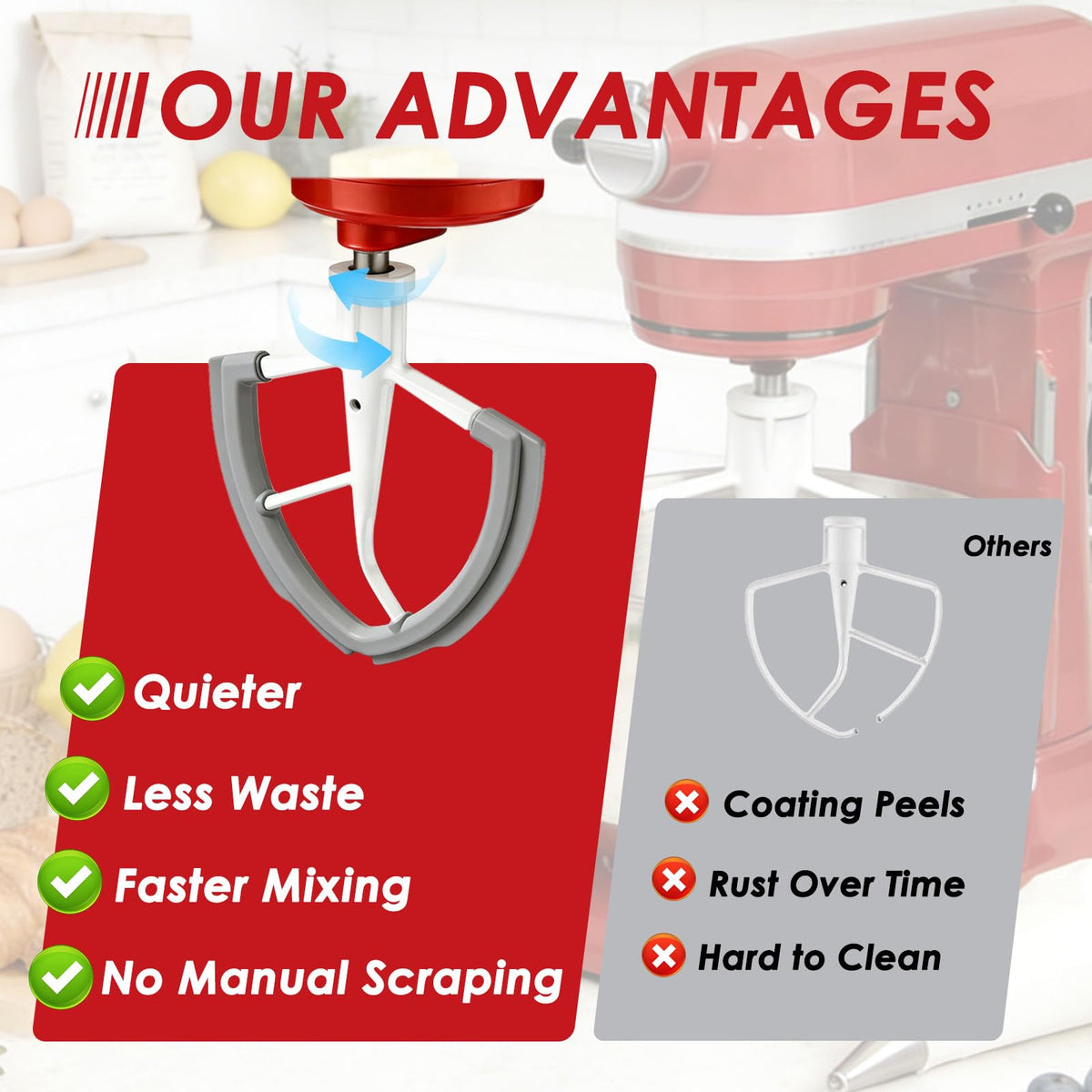 Ezato Beater supports daily and bulk mixing for cake batter and frostings.