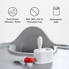 ezpz Tiny Pops support baby-led weaning with portion-controlled snacks.
